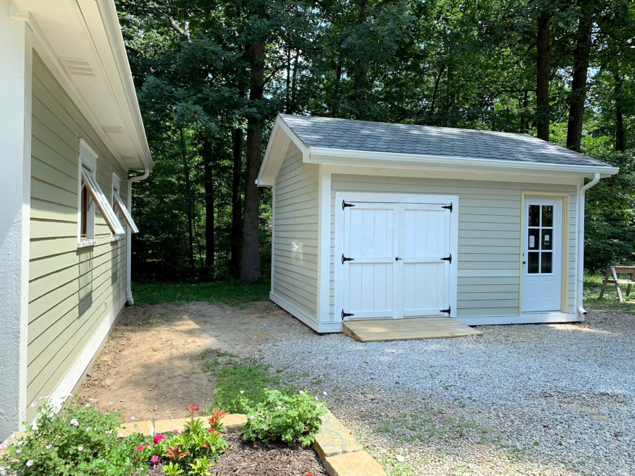 Shed Build, Matching Garage.